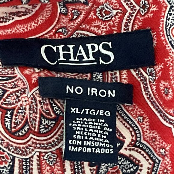 Champs Shirt Women XL Multicolor Paisley Button Up‎ No Iron Long Sleeve Classic - Picture 2 of 14